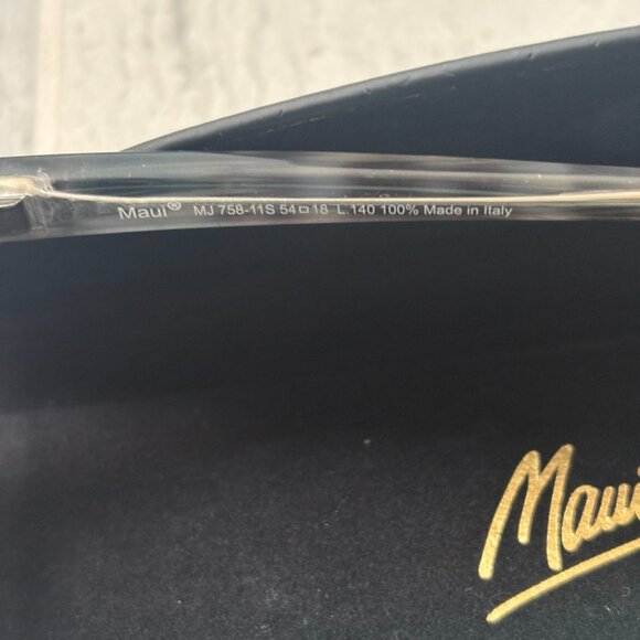 Maui Jim Honi Cat Eye Sunglasses Grey Tortoise Stripe GS758-11S - Picture 9 of 9